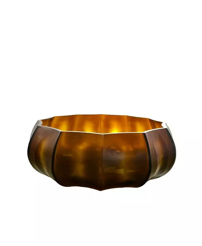 Блюдо из янтарного стекла 'MALANG', 33x13