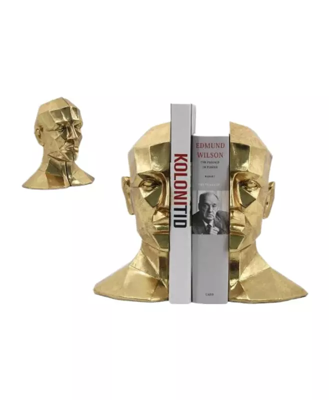 Книгодержатели Лицо, пара, золото 16x11x24