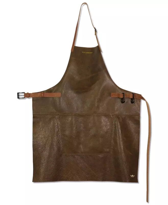 Фартук винтажный коричневый, BBQ style, 65x0,5x92
