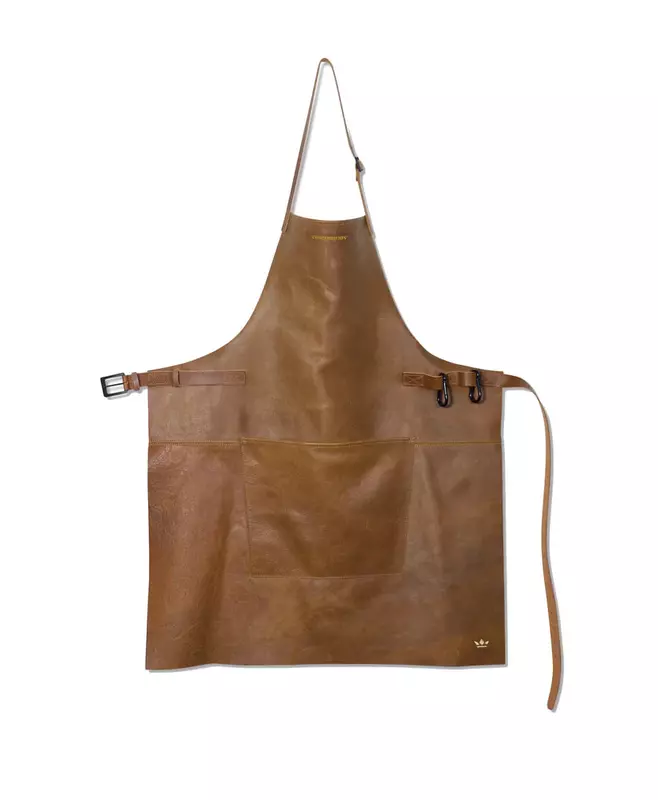 Фартук винтажный коньяк, BBQ style, 65x0,5x92