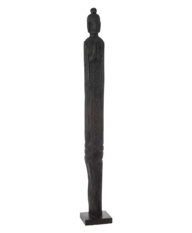 Декор BUDDHA BALI, чёрный, дерево манго, L 14x14x110