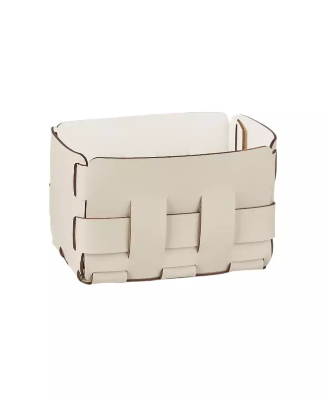 Корзина Bottega, white / panna cotta, 12х19х13