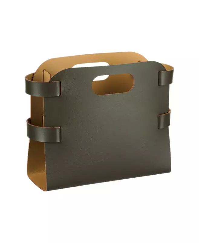 Журнальница, mustard / olive, 16х36х25