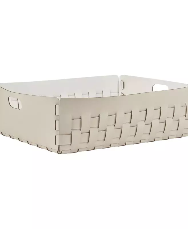 Корзина Bottega, white / panna cotta, 60х50х20