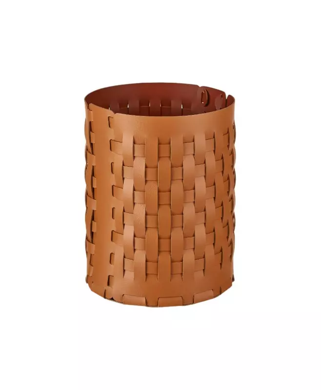 Корзина Bottega, cognac / bordeaux, 20х20x25