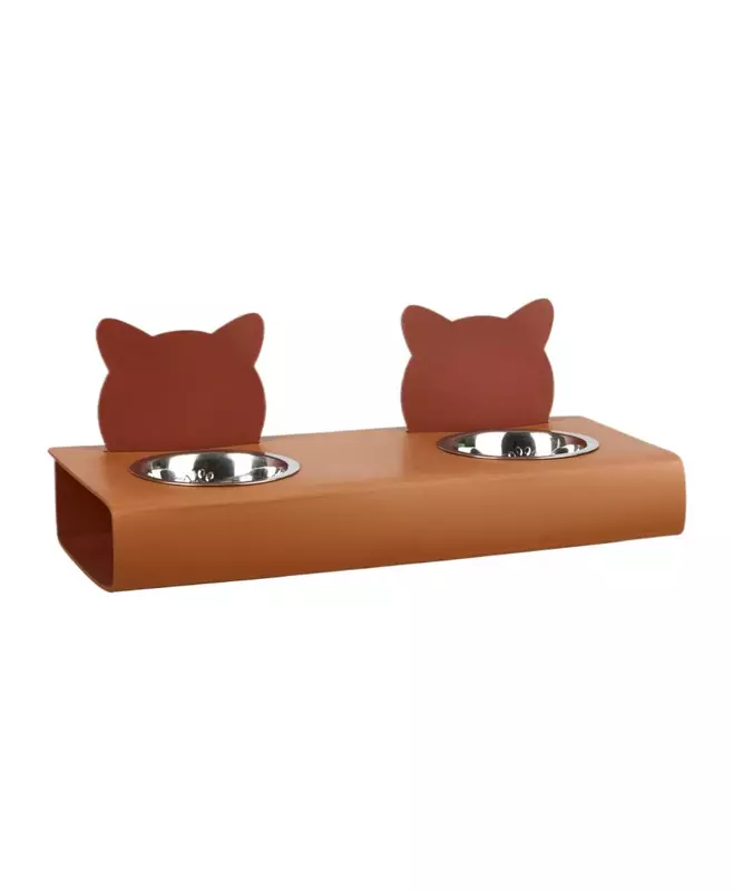Подставка с мисками Cat, 40x16х6