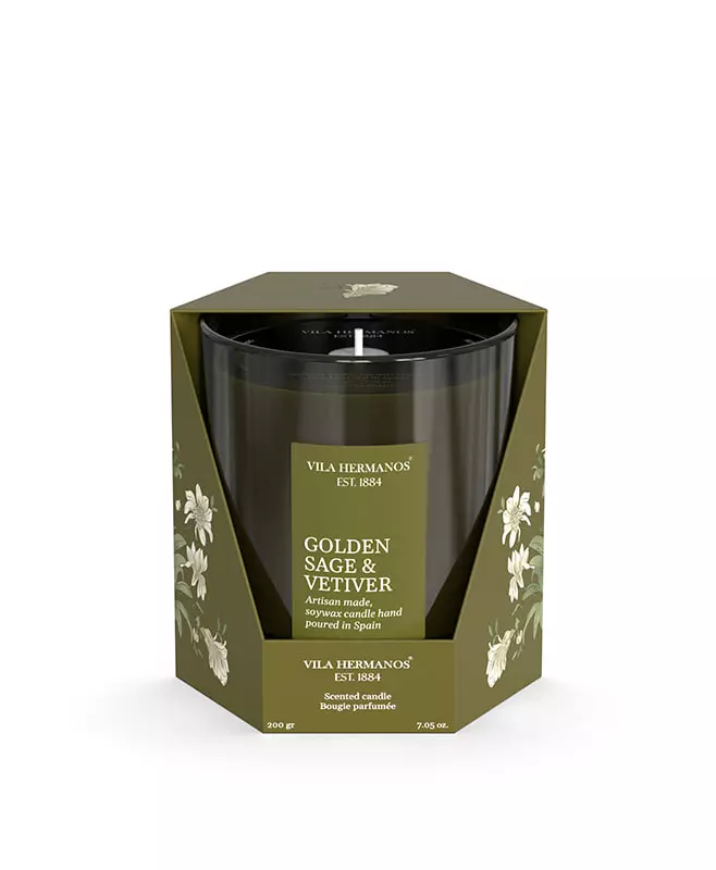 Свеча Herbalist GREEN Golden Sage & Vetiver 190gr