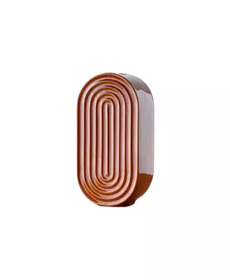 Ваза NERVA, caramel глянцевая, 15х10,5х30,5