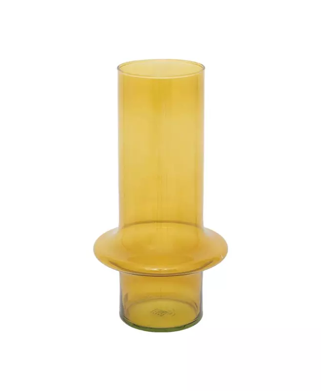 Ваза, стекло yolk yellow, 17х31